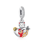 Lucky Cat Teapot Charm