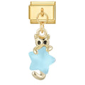 Blue Enamel Star Italian Charm