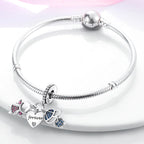 New 925 Silver Color Family Brothers and Sisters Charms Beads Fit Qikaola 925 Original Bracelets Fine DIY Birthday Jewelry