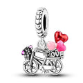 Romantic Bicycle Love Dangle Charm