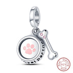 Fit Original 925 Sterling Silver Charms Beads Little Bear Lamb Little Flying Pig Pink Charms For Women DIY Birthday Jewelry Gift