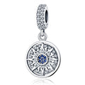 Blue Celestial Sun Medallion Dangle Charm