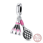 Fit Original 925 Sterling Silver Charms Beads Little Bear Lamb Little Flying Pig Pink Charms For Women DIY Birthday Jewelry Gift