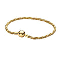 Gold Twisted Cable Bracelet