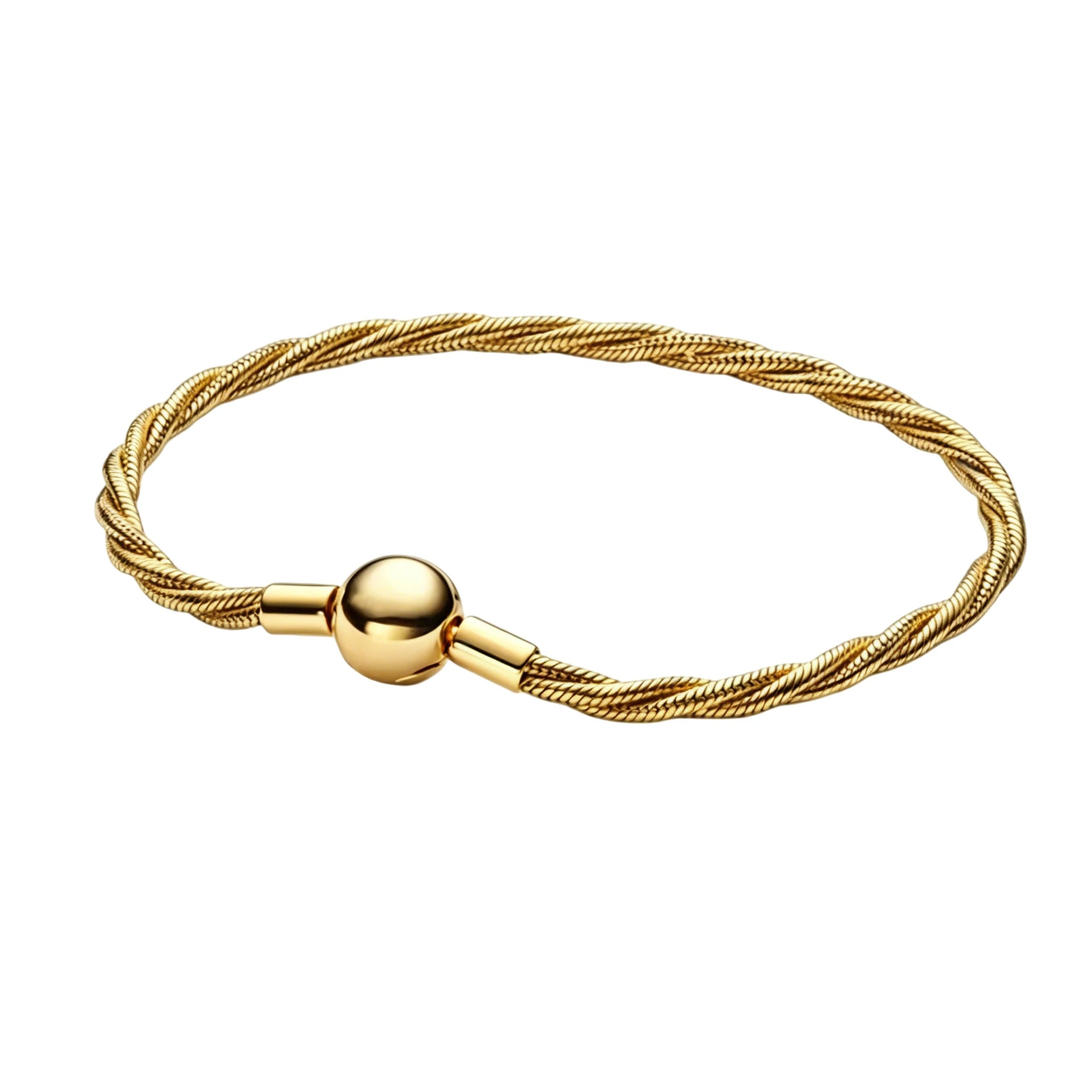 Gold Twisted Cable Bracelet
