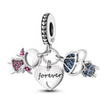 Forever Family Heart Dangle Charm