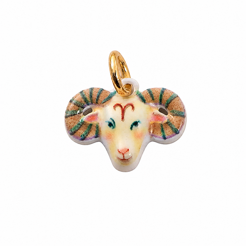 CALEO clean white thumbnail - Aries Ram Zodiac Dangle Charm - 2026-07-24