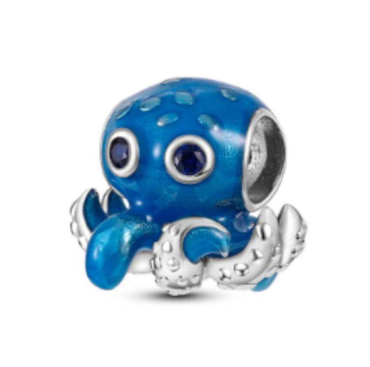 CALEO Charm - Blue Octopus