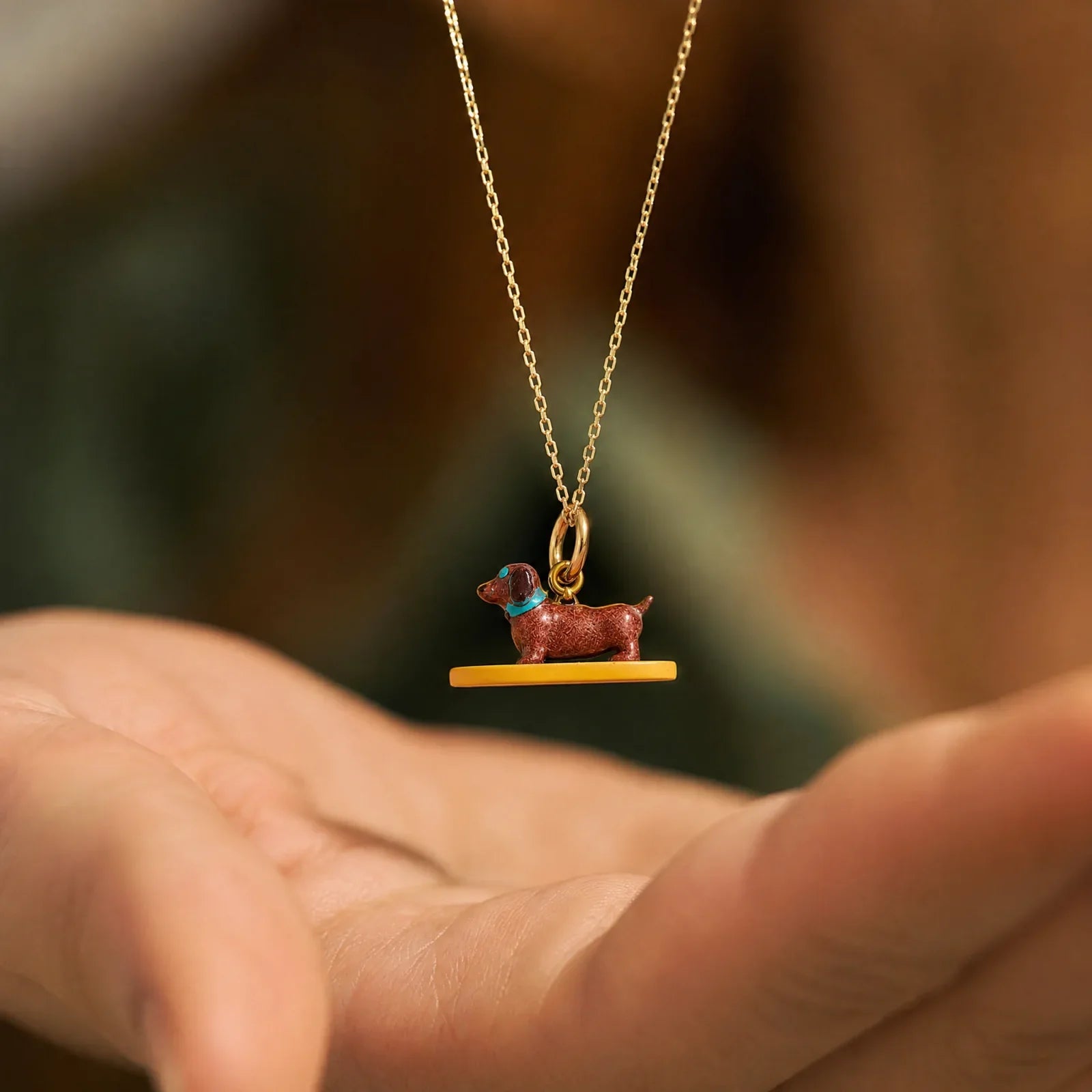 Beach Dachshund Surf Pendant Charm lifestyle jewelry photo