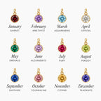 Birthstone Grace Cross Necklace - birthstone chart