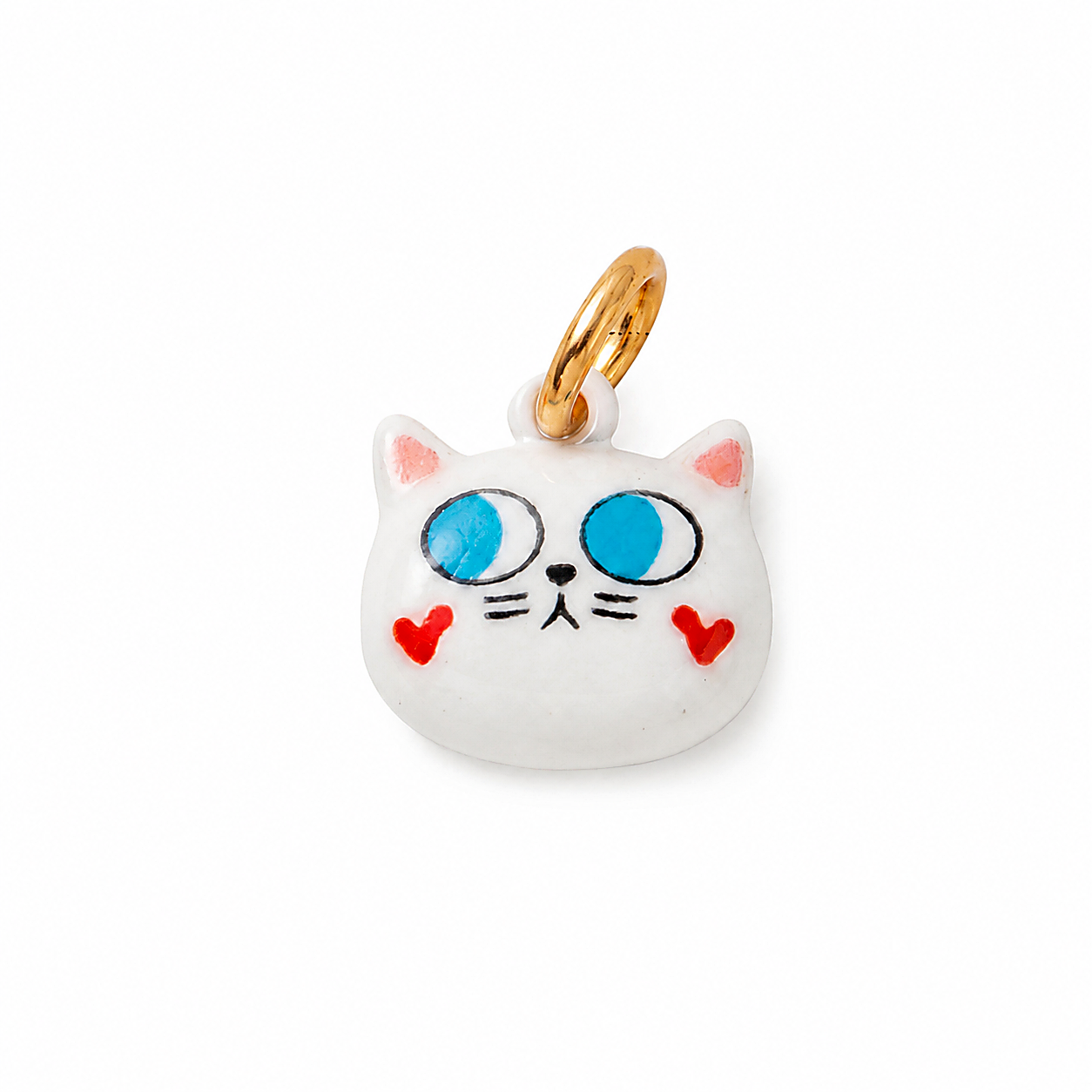CALEO clean white thumbnail - Blue-Eyed White Cat Face Pendant Charm - 2026-07-24