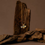 CALEO lifestyle necklace image - Blue Ocean Crab & Jellyfish Dangle Charm - 2026-07-22