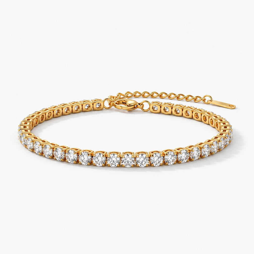 Brilliance Tennis Bracelet - thumbnail gold