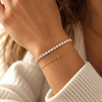 Brilliance Tennis Bracelet - lifestyle stacked