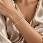 Brilliance Tennis Bracelet - lifestyle satin