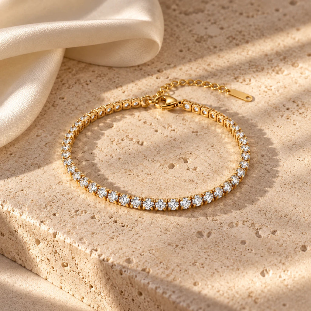 Brilliance Tennis Bracelet - editorial stone