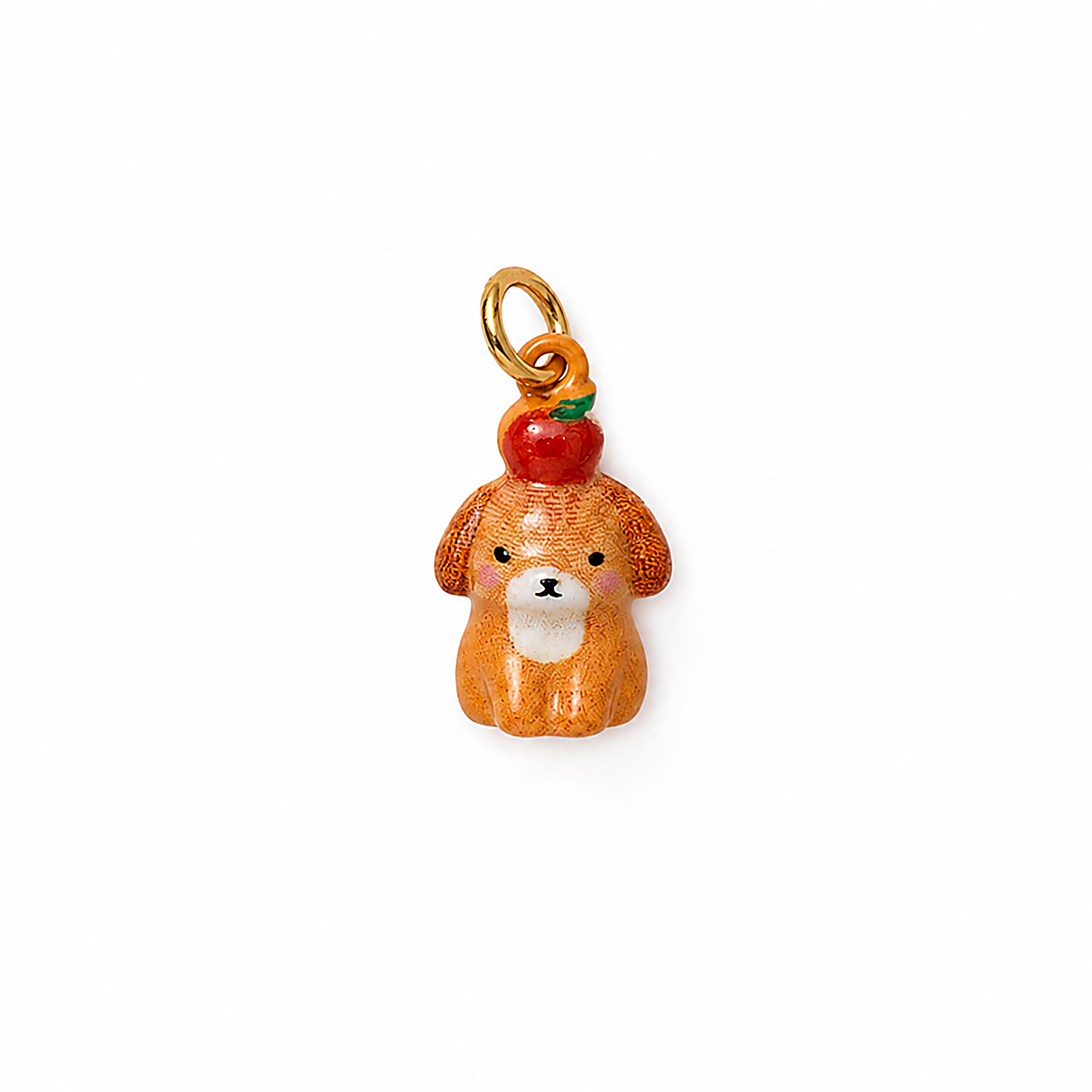 CALEO clean white thumbnail - Brown Dog Mini Pendant Charm - 2026-07-24