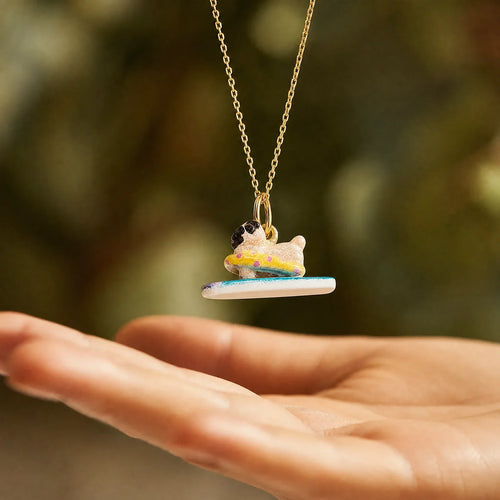 Cake Surf Pug Pendant Charm lifestyle jewelry photo