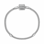 CALEO clean white gallery 10 — Heart & Geometric Clasp Snake Chain Bracelet — 2026-07-31