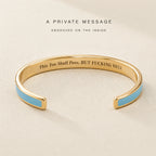 This Too Shall Pass Enamel Cuff Bracelet
