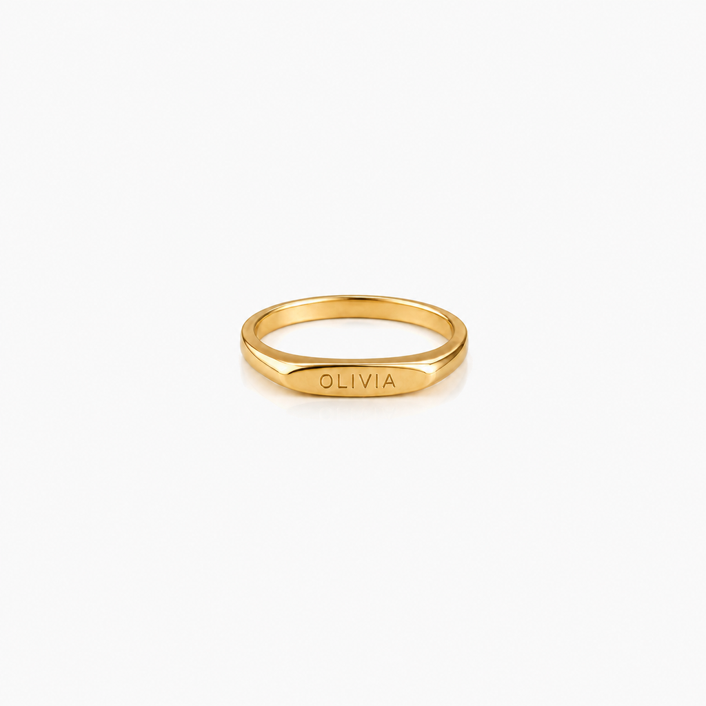 Custom Engraved Name Ring