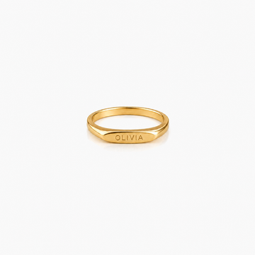 Custom Engraved Name Ring