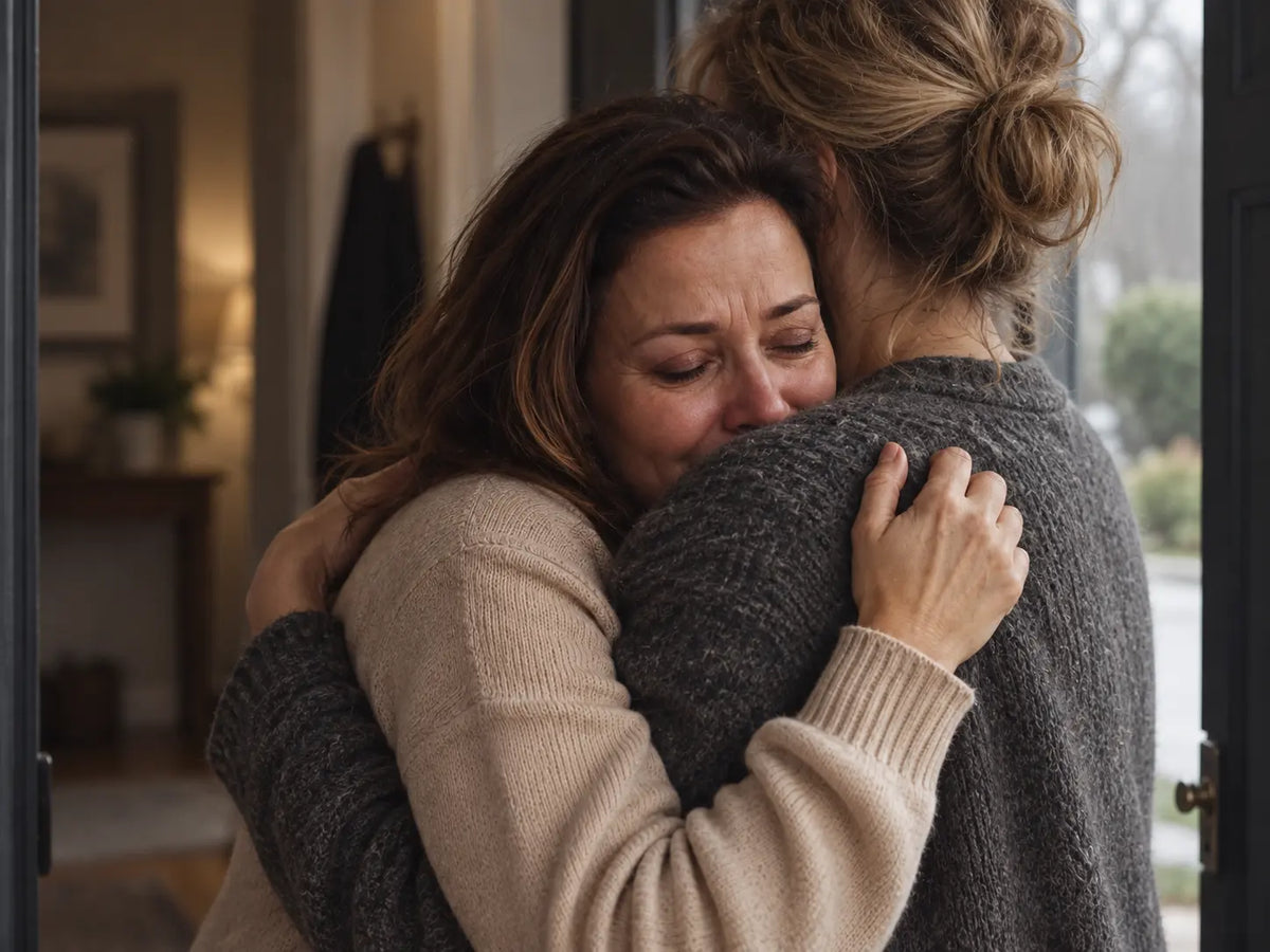 A close friend notices the woman struggling to hold everything together