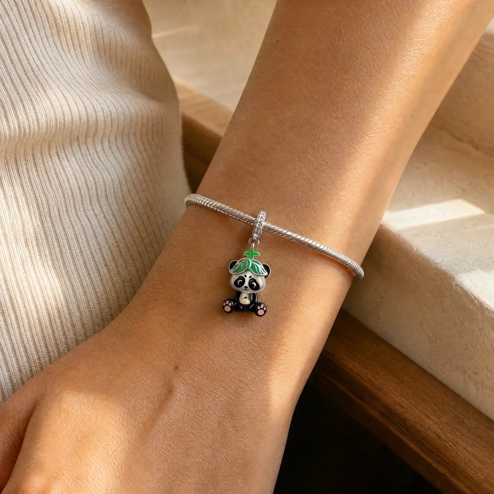 Girl Character Charm worn lifestyle