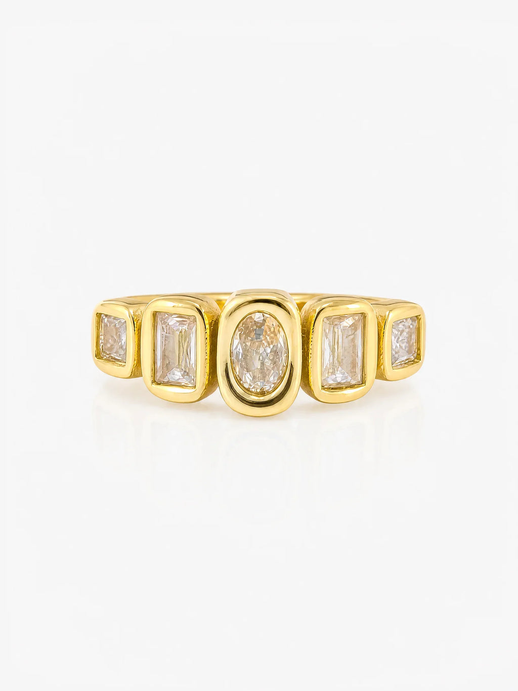 Lumina Ring in 18K gold plated steel