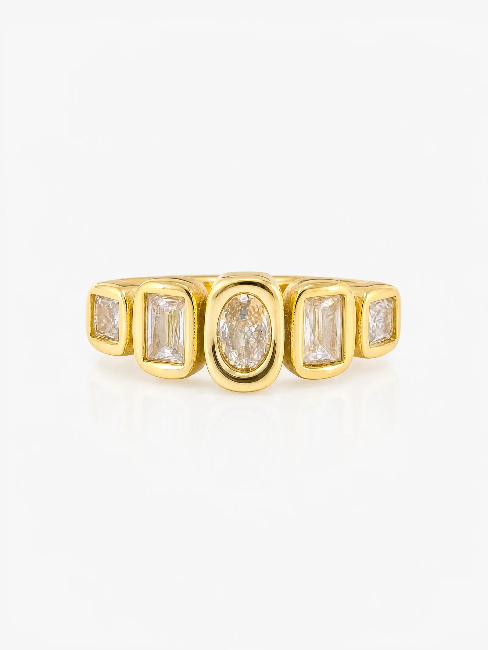 Lumina Ring in 18K gold plated steel