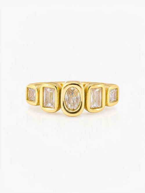 Lumina Ring in 18K gold plated steel