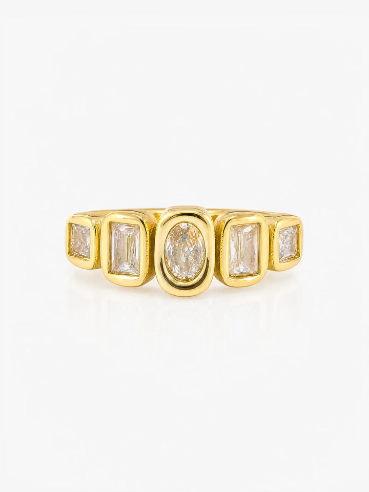 Lumina Ring in 18K gold plated steel