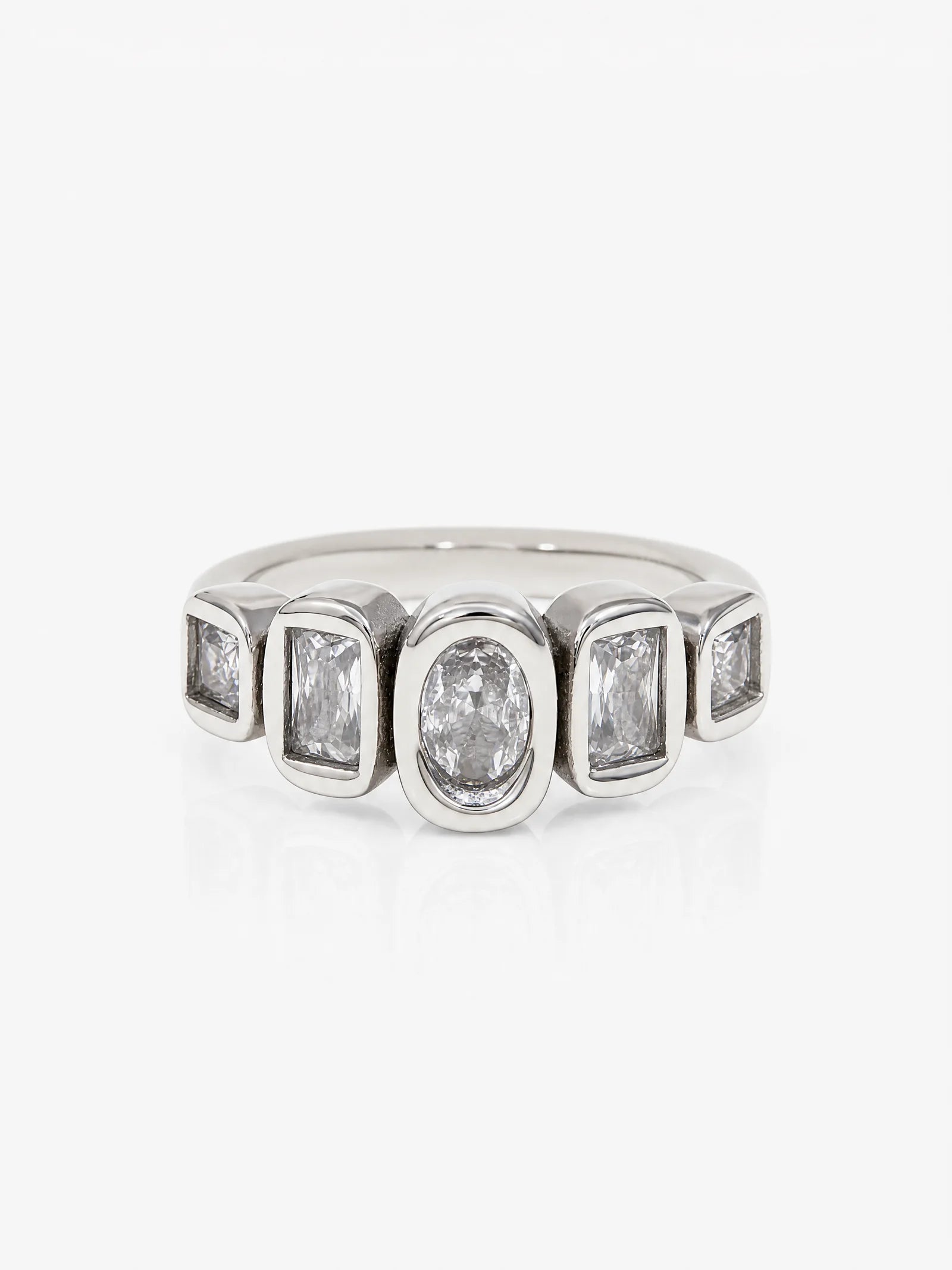 Lumina Ring in silver stainless steel