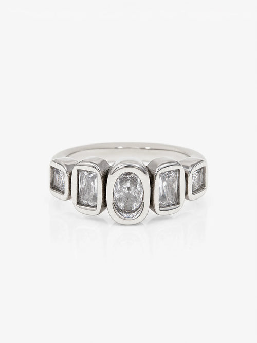 Lumina Ring in silver stainless steel