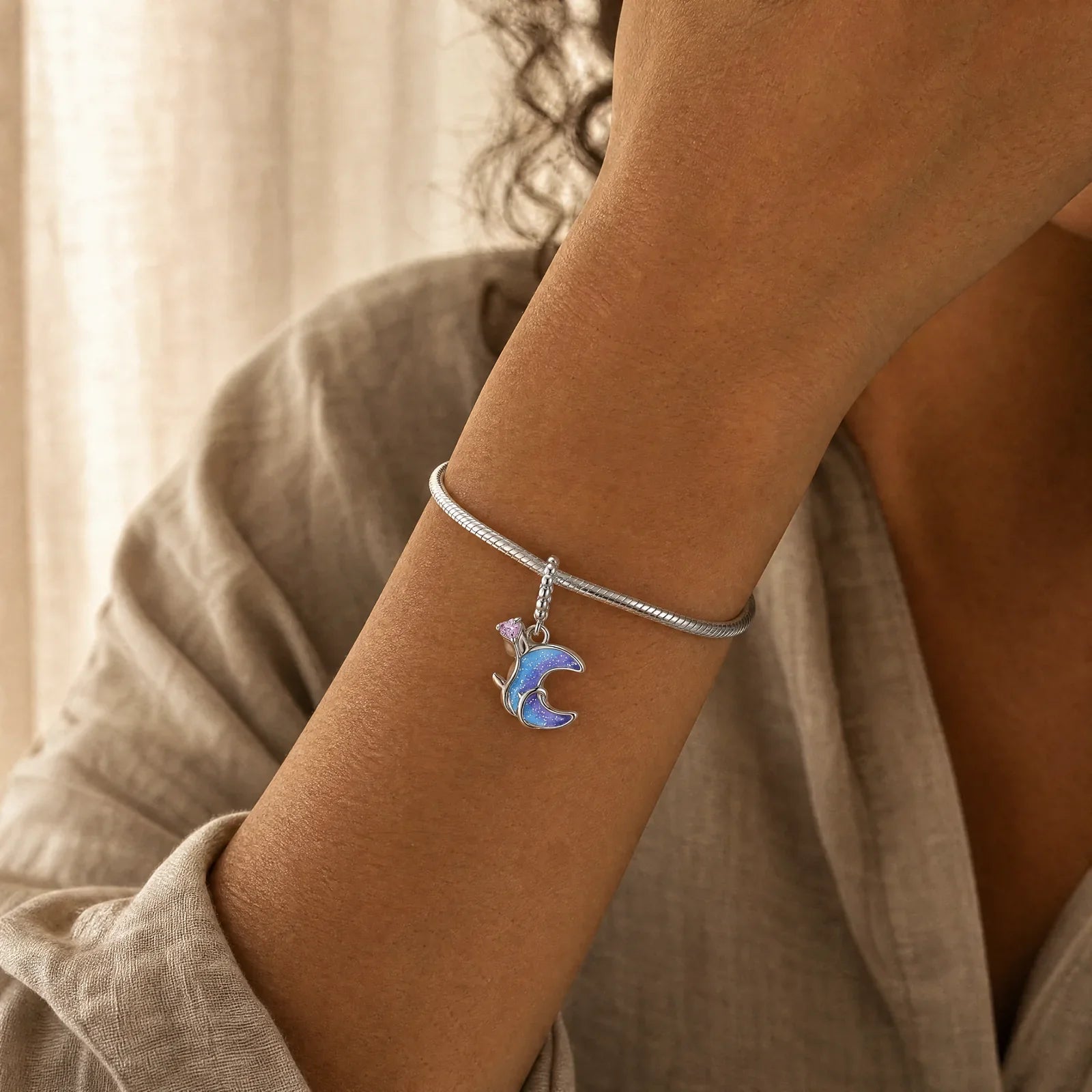 Melting Heart Charm worn lifestyle