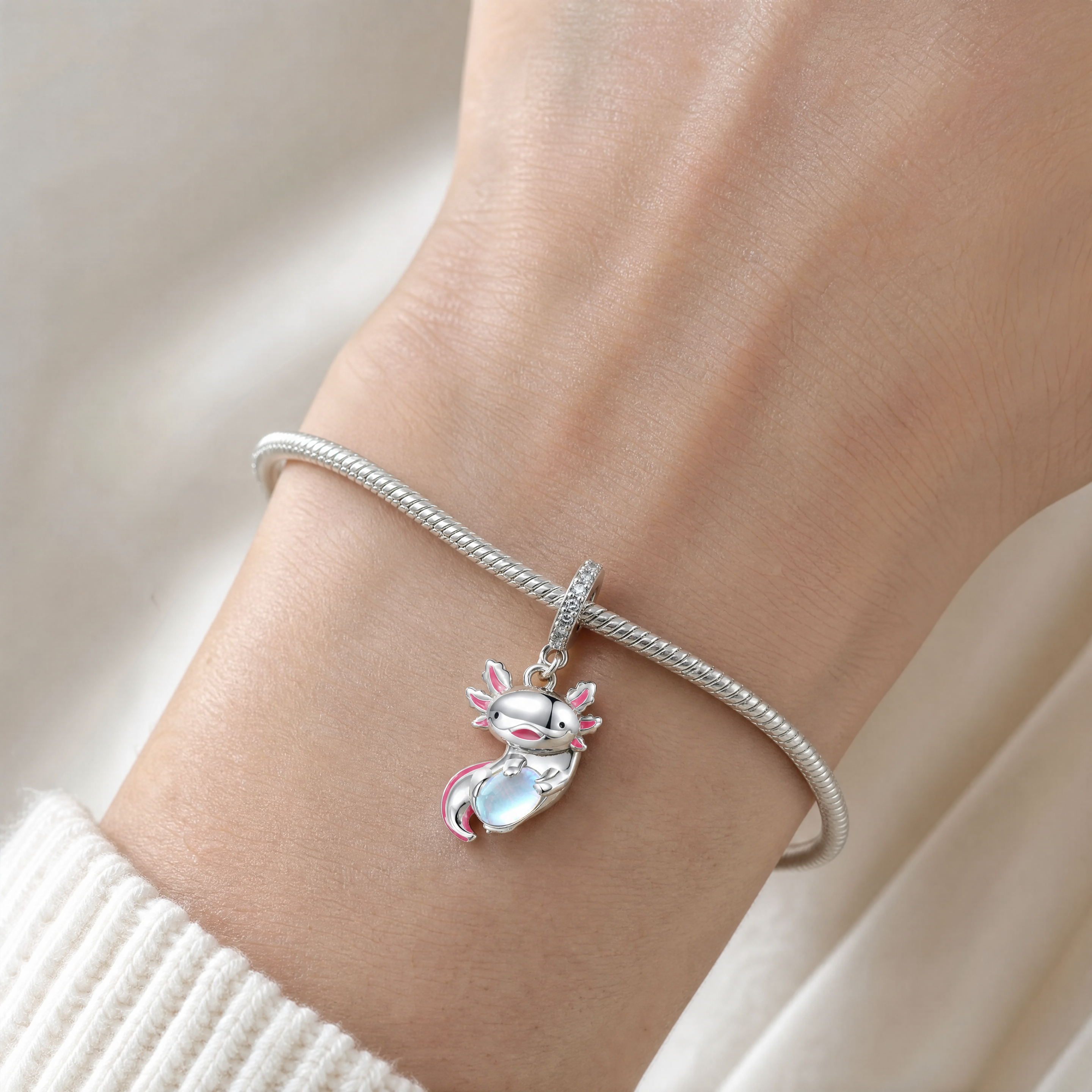 Panda Baby Charm worn lifestyle