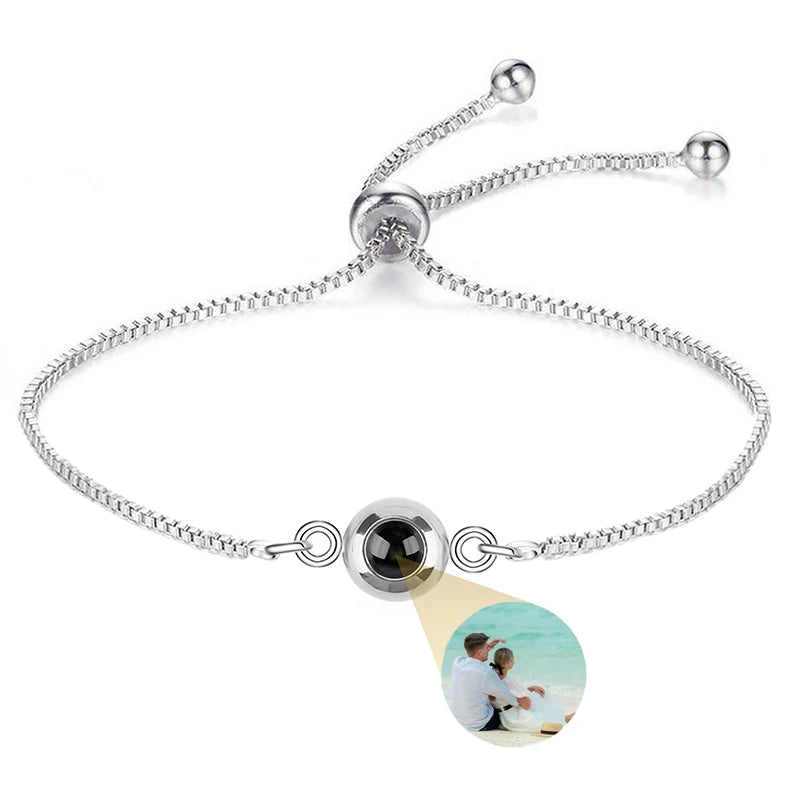 Personalized projection photo bracelet