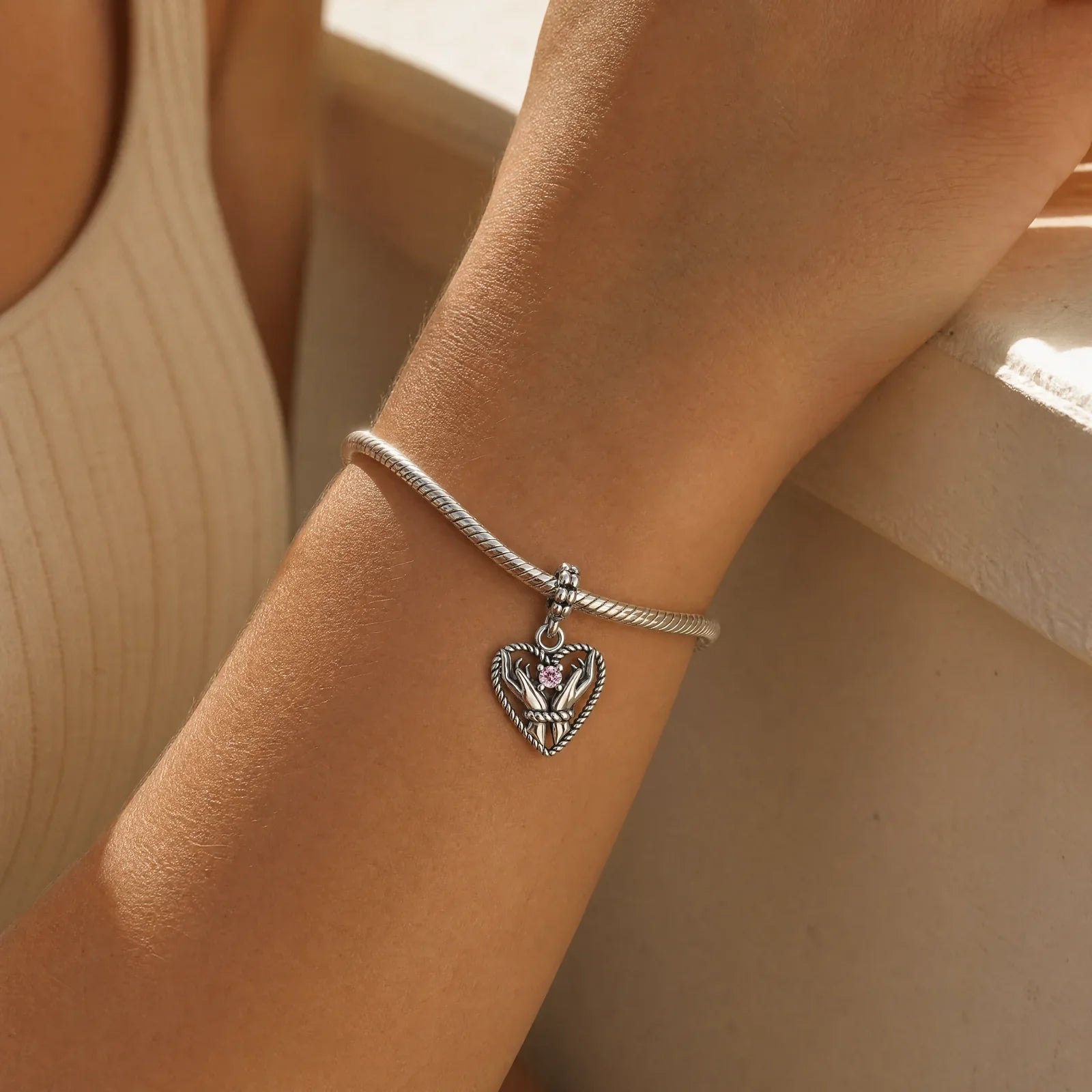 Skull Sword Charm worn lifestyle
