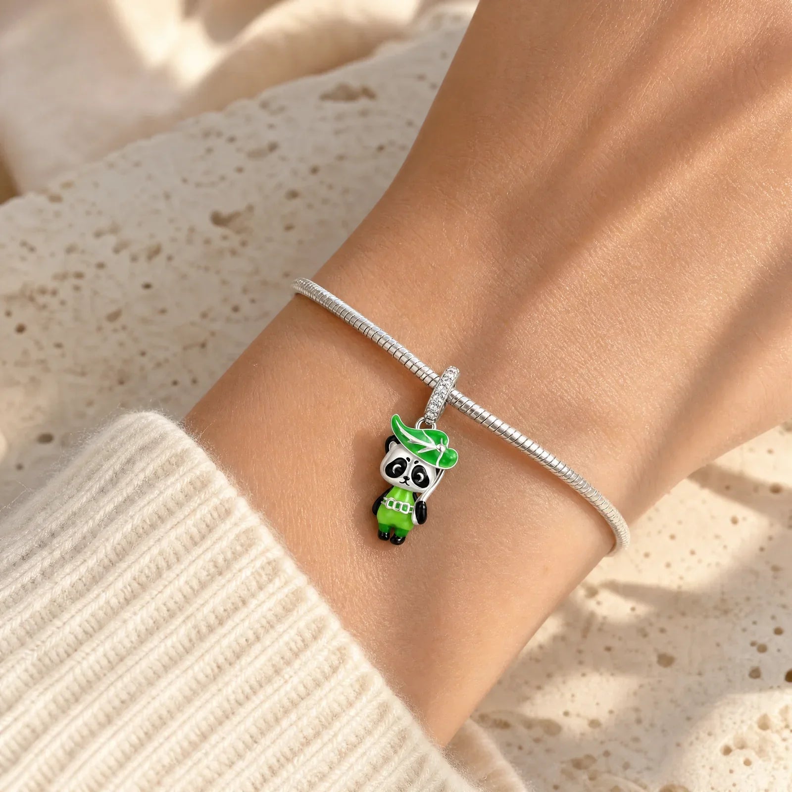 Vintage Bow Charm worn lifestyle