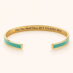 This Too Shall Pass Enamel Cuff Bracelet