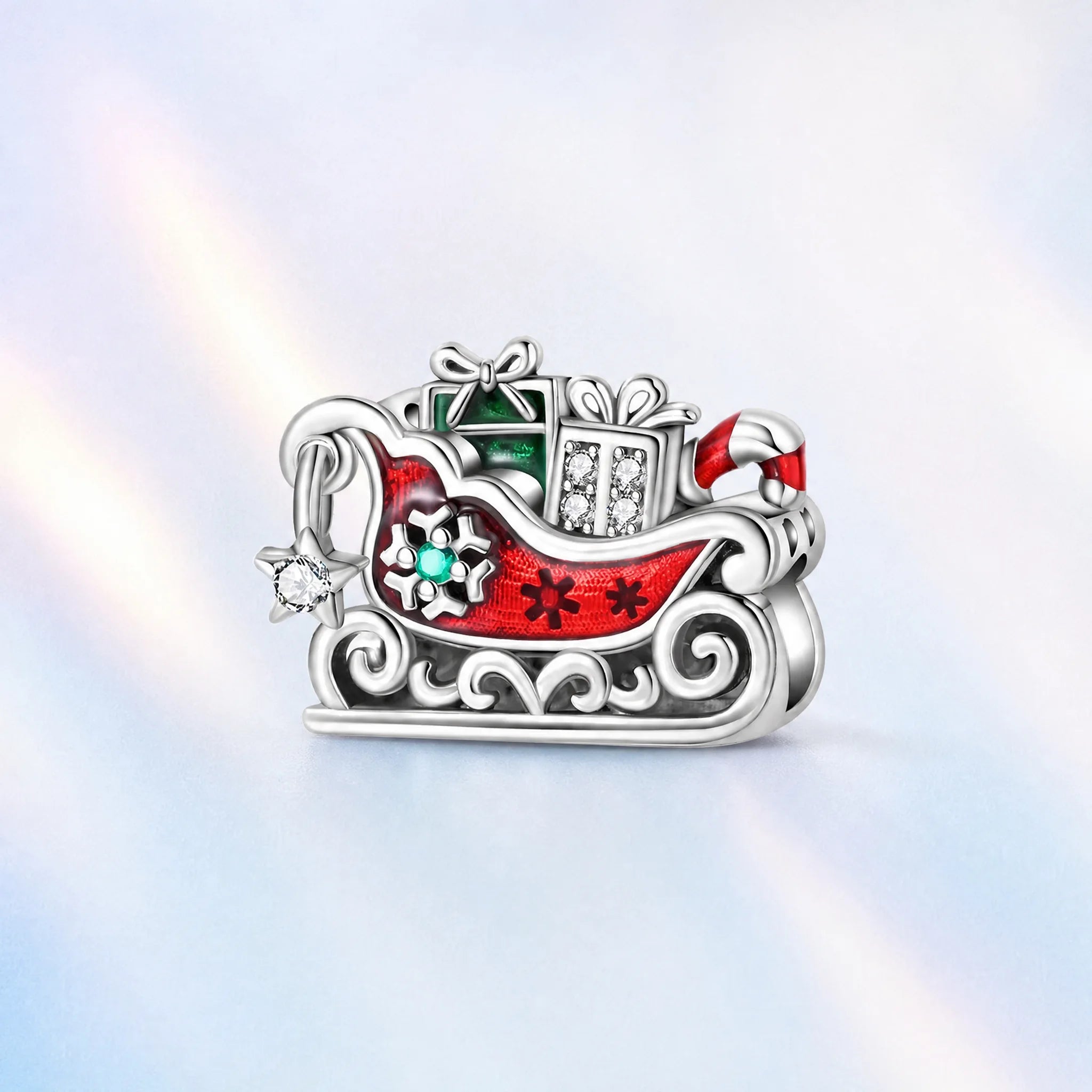 CALEO colorful charms pastel gallery image - Festive Gift Sleigh Charm - colorful-bg-festive-gift-sleigh-charm - 2026-07-26