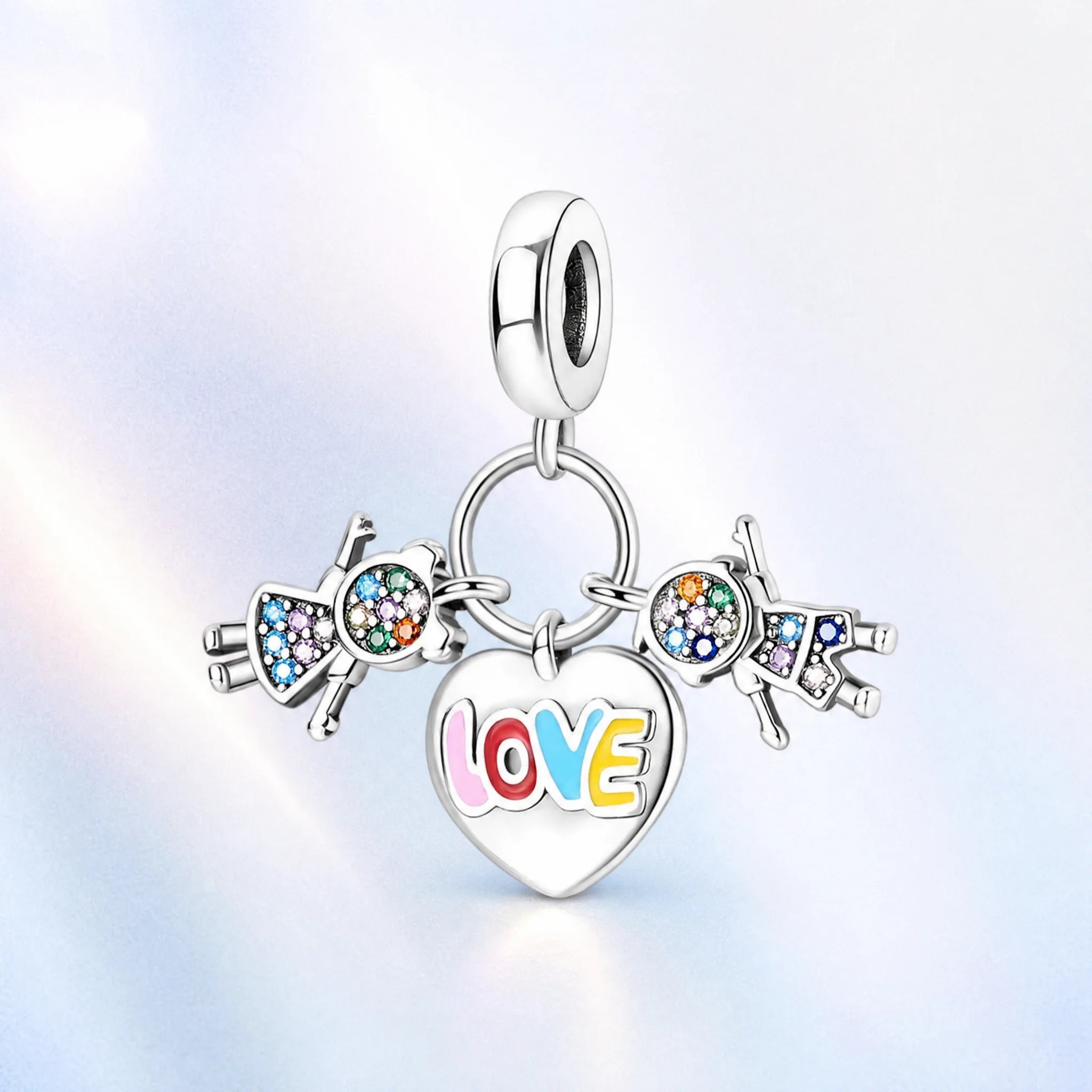 CALEO colorful charms pastel gallery image - Love Family Heart Cluster Charm - colorful-bg-love-family-heart-cluster-charm - 2026-07-26