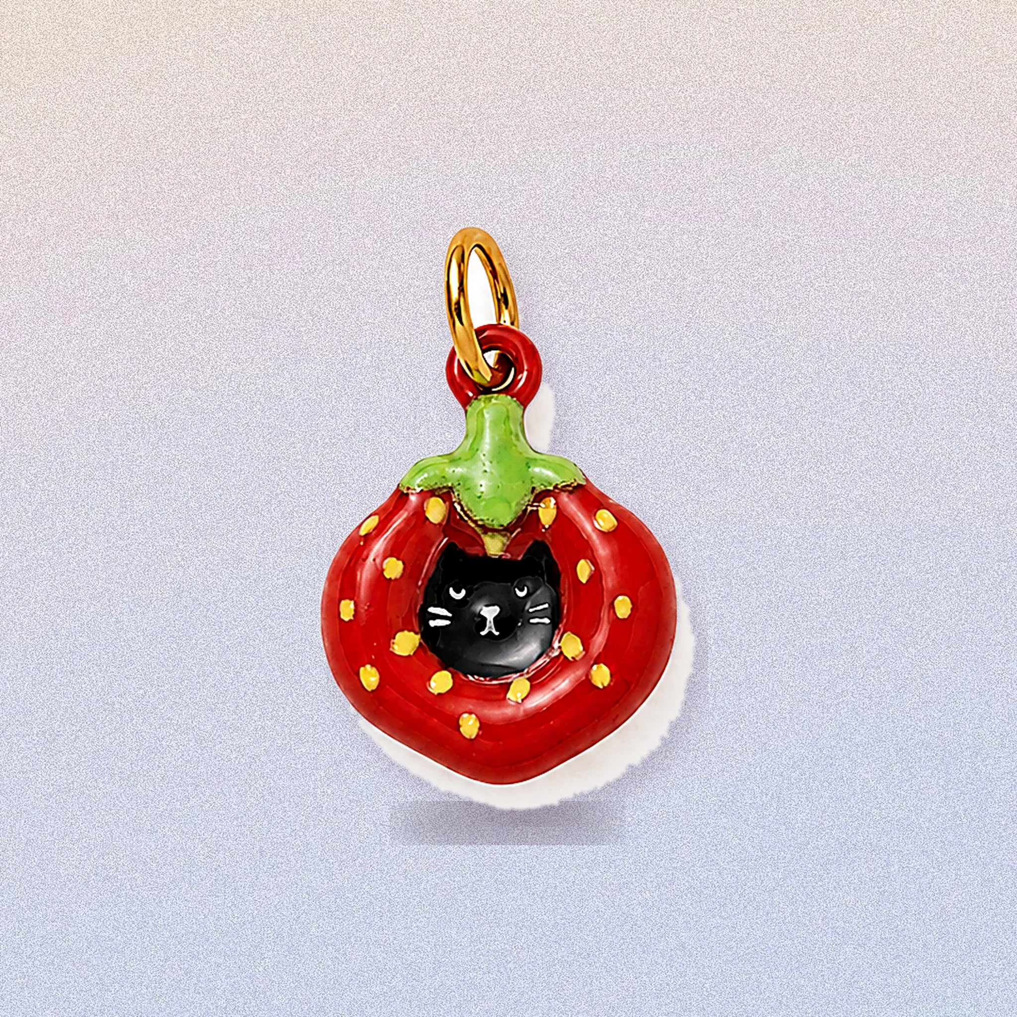 CALEO colorful background gallery image - Strawberry Cat Pendant Charm - colorful-screenshot-bg-ref01-strawberry-cat-pendant-charm - 2026-07-26