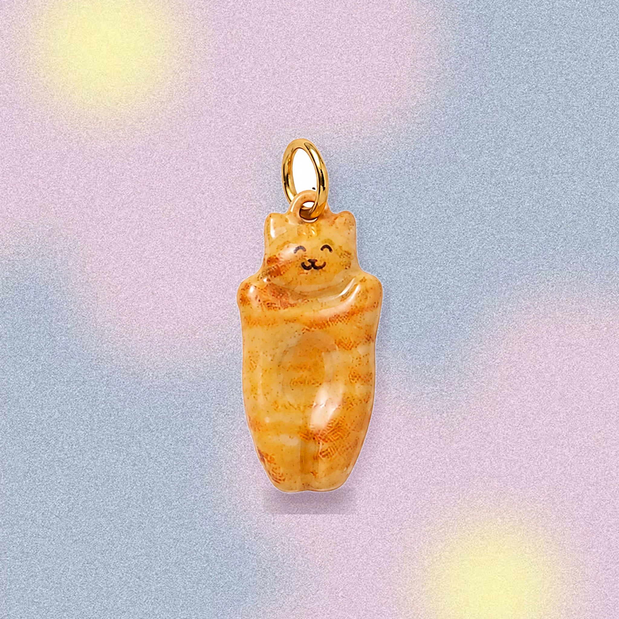 CALEO colorful background gallery image - Ginger Lucky Cat Pendant Charm - colorful-screenshot-bg-ref07-ginger-lucky-cat-pendant-charm - 2026-07-26