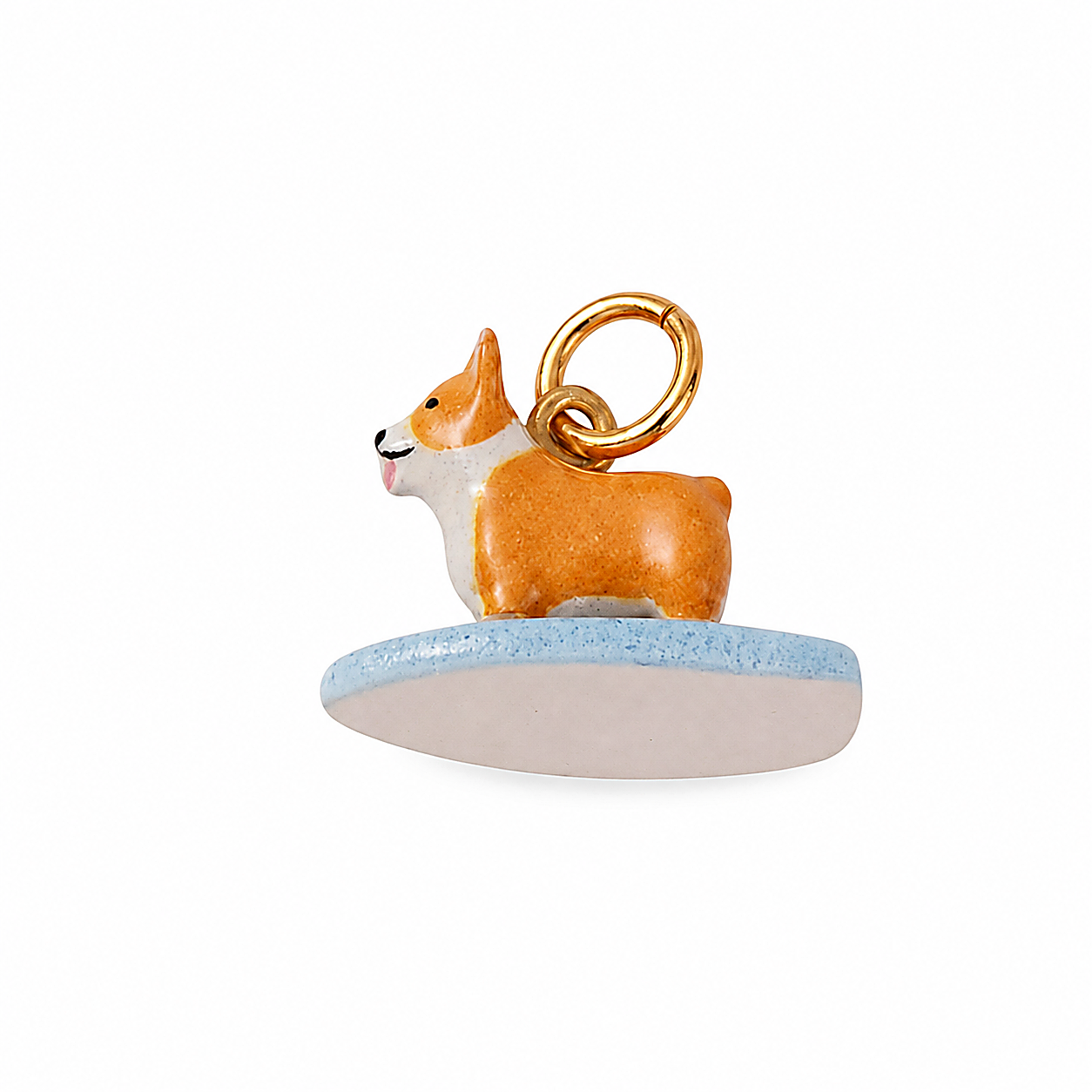 CALEO clean white thumbnail - Corgi Surf Pendant Charm - 2026-07-24