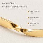 Custom Engraved Twist Cuff Bracelet