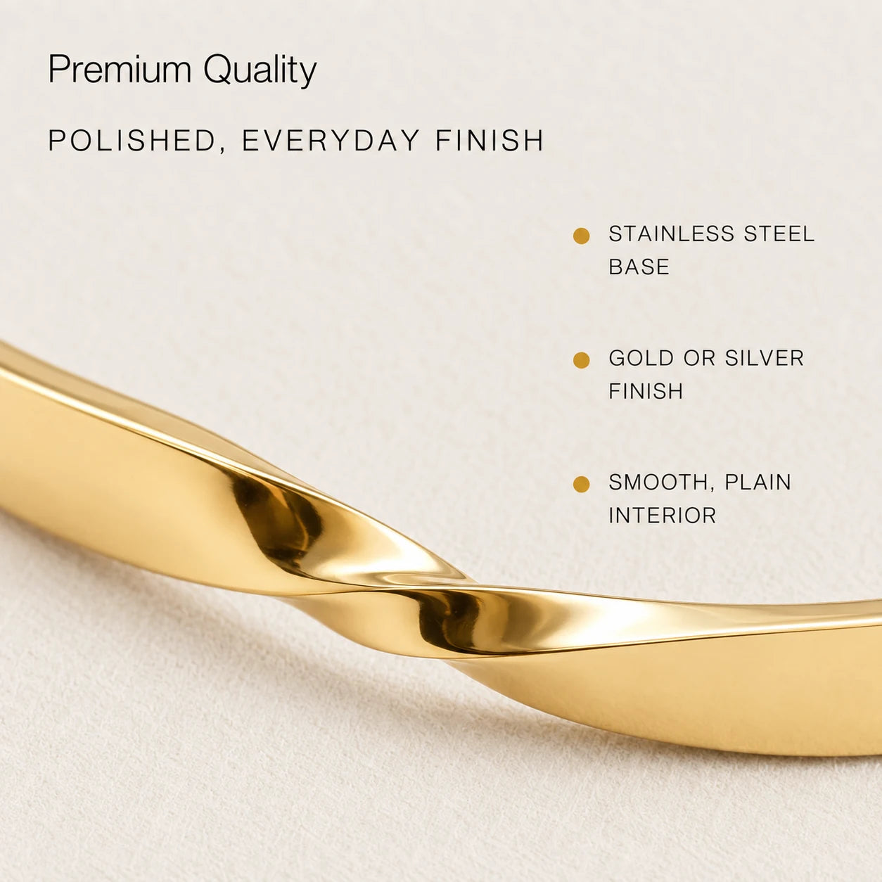 Custom Engraved Twist Cuff Bracelet