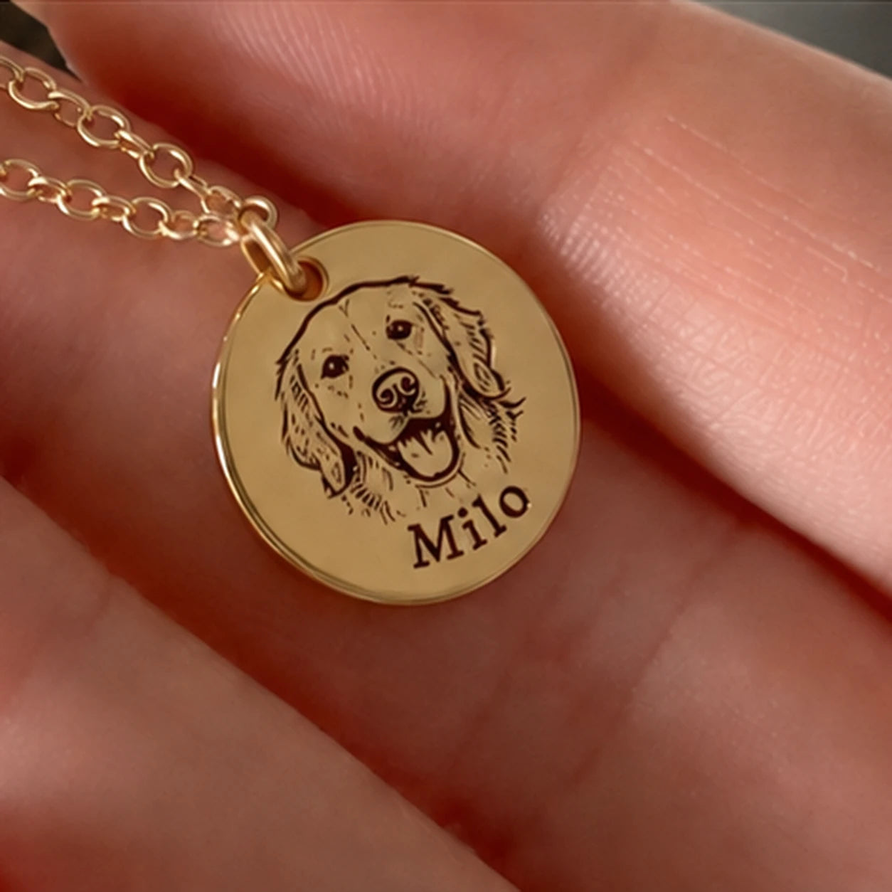 Custom Pet Face Necklace