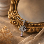 CALEO dangle lifestyle image - Pink Filigree Key Dangle Charm - dangle-one-thumb-ref02-pink-filigree-key-dangle-charm - 2026-07-24