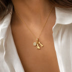 CALEO dangle lifestyle image - Gold Dog & Paw Dangle Charm - dangle-one-thumb-ref09-gold-dog-and-paw-dangle-charm - 2026-07-24